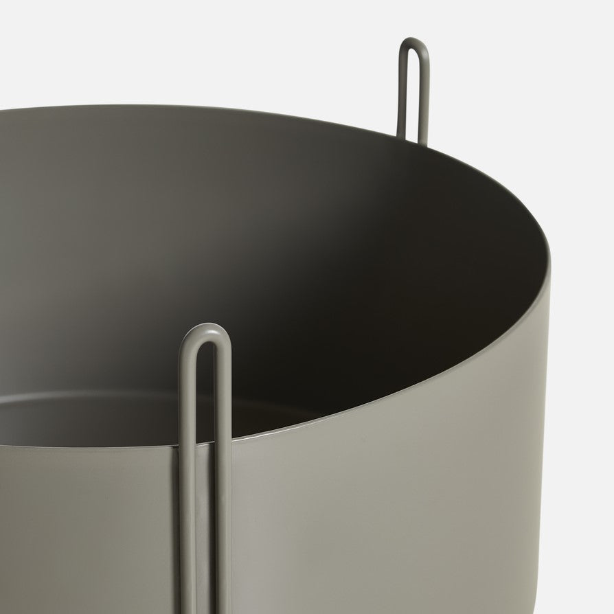 Macetero - Plant Station ALTO 40 Circular Metal Olive
