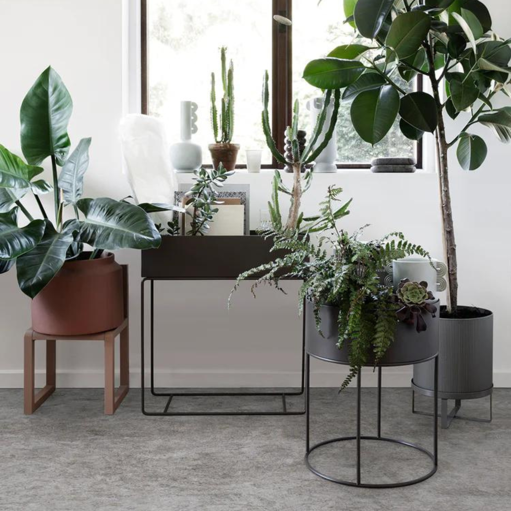 Macetero - Plant Station 60 Metal Black