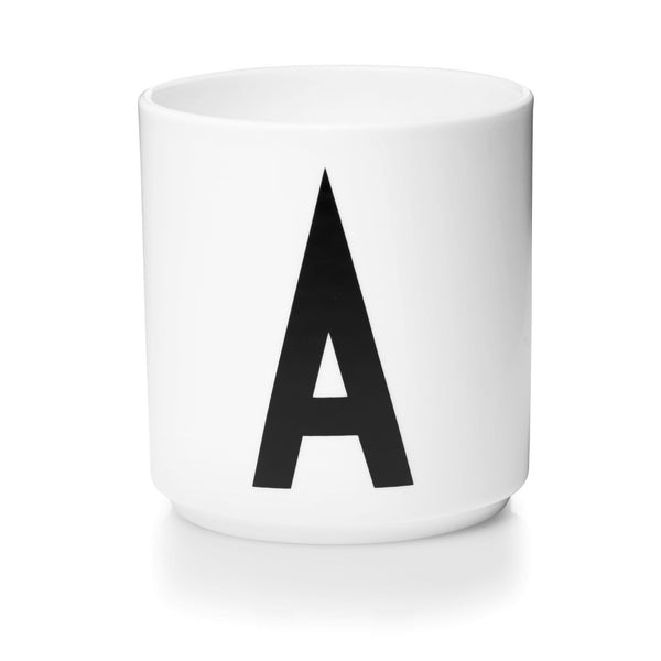 Taza blanca de Porcelana Design Letters de la A a la Z - Elige tu letra!