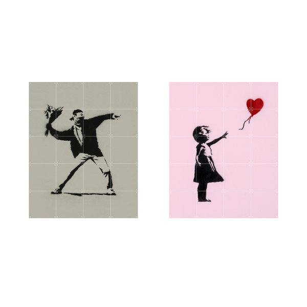Mural IXXI - Banksy Love Icons