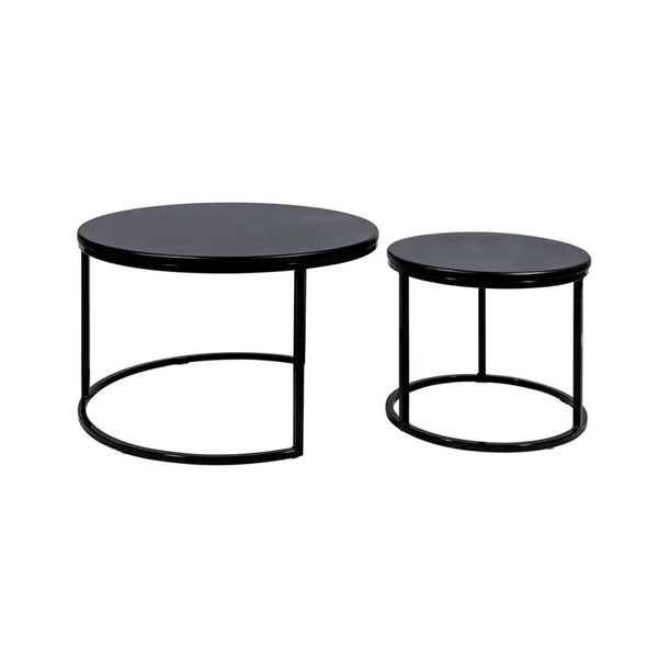 mesa de centro nido linea black coffee table kenza.cl