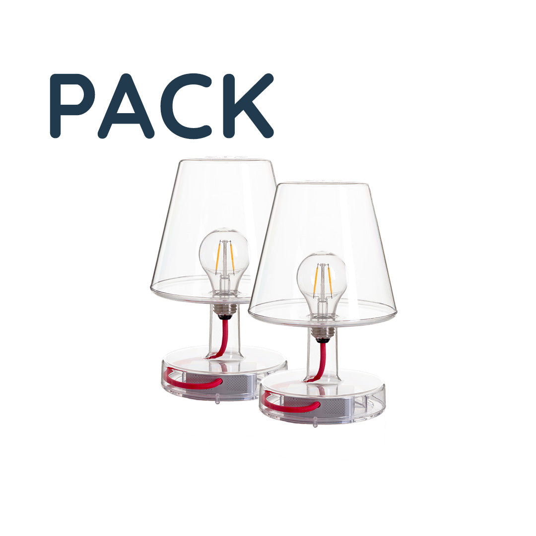 Pack 2 Lámparas Fatboy Transparente