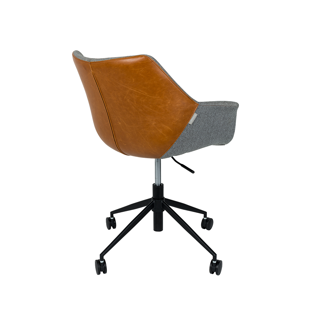 Zuiver Kenza Design silla doulton vintage retro café oficina silla de oficina escritorio de trabajo silla de trabajo cuero ecocuero sintético home office trabajo remoto