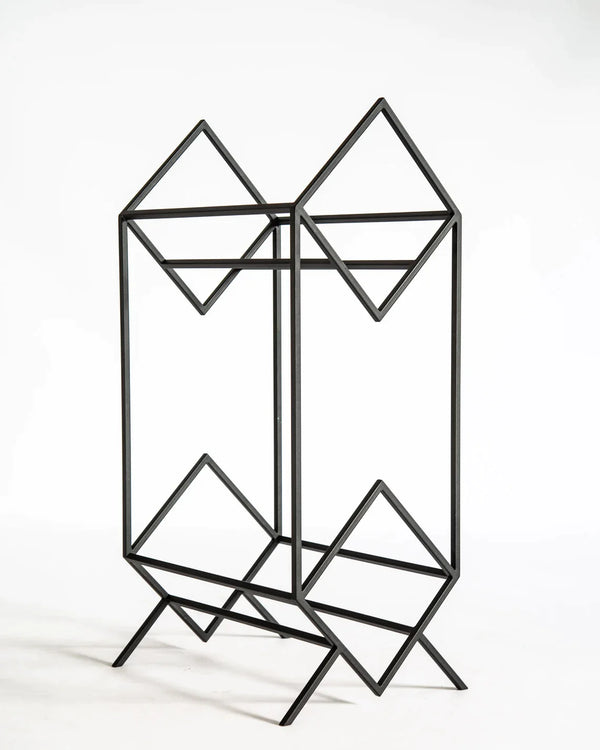 Porta Vinilo Dos Niveles Luxe Metal Black