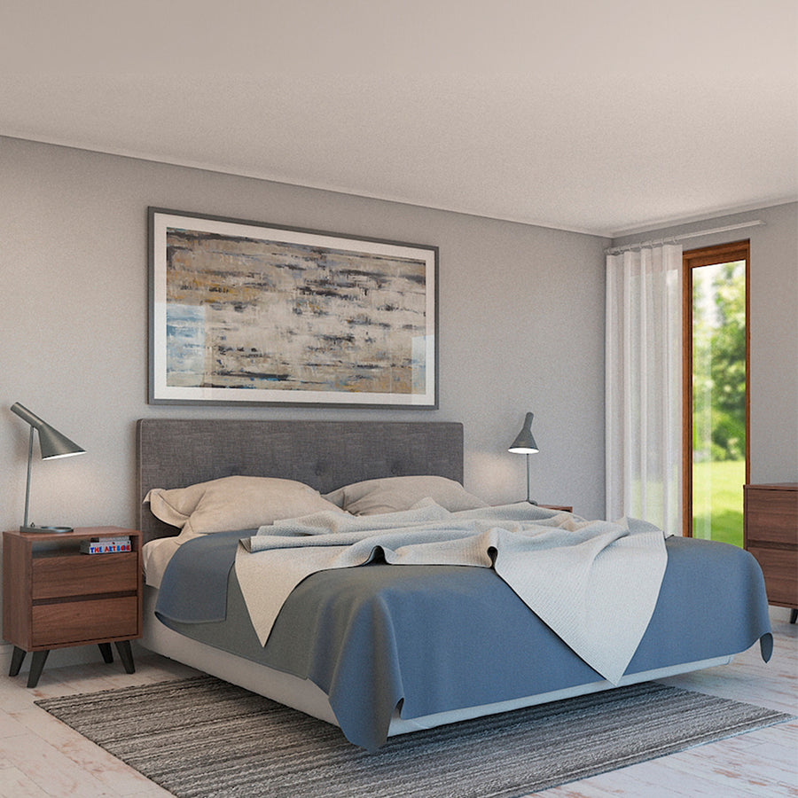 Respaldo de cama Rapel Gris