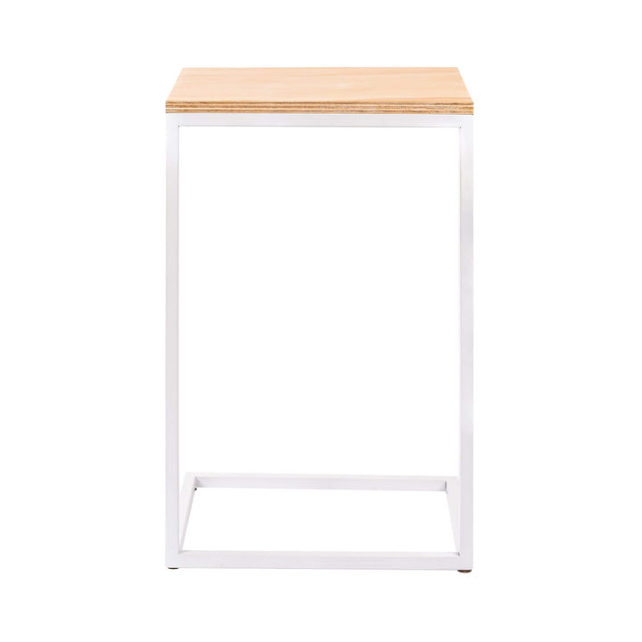 mesa dinámica de fierro y madera