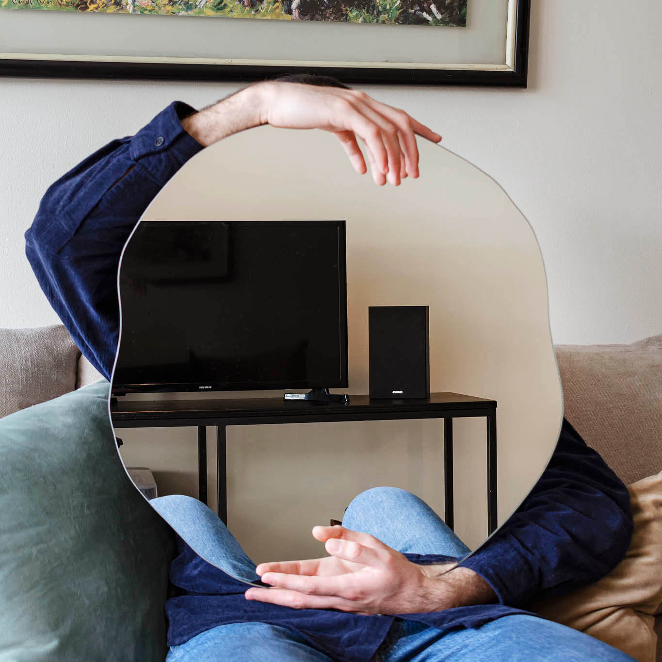 mueble para smart tv de madera