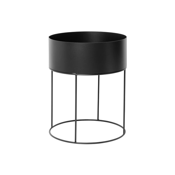 Macetero - Plant Station Circular 40 Metal Black
